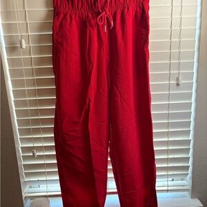 Zenana Outfitters Red Track Pants